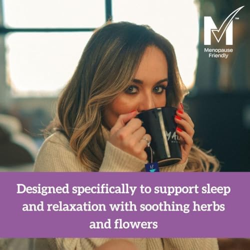 HOTTEA MAMA | Night Owl | Organic | Sleep Support Tea | Caffeine-Free | Postpartum & Breastfeeding Support | 14 Whole Leaf Biodegradable Bags (28 Cups Of Tea)