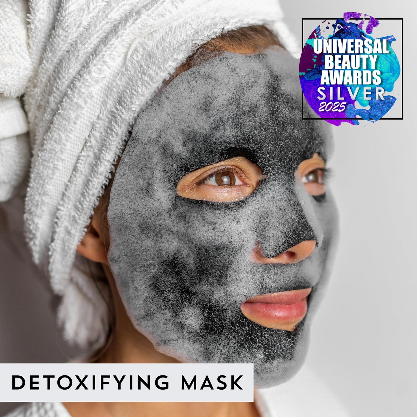 MASKOLOGY DETOXIFYING Professional Sheet Bubble Mask Pack of 1 | Charcoal Face Mask | Self-Foaming Face Sheet Mask Packs | 100% Plant Based | Bubble Sheet Mask |
