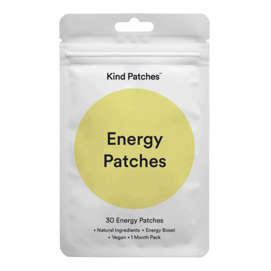 Kind Patches | Energy Patches | Sustained Energy Support | Botanical Plant-Based Formula with Vitamin B Complex | 30 Vegan Patches