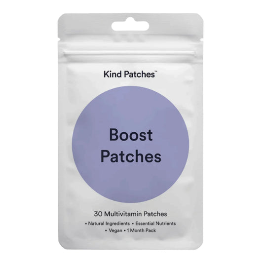 Kind Patches | Boost Patches | Daily Energy & Immune Function Support | Botanical Plant-Based Formula with Vitamins D3, A & B5 | 30 Vegan Patches