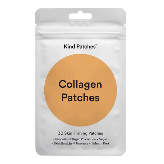 Kind Patches | Collagen | Skin Firming Production Support | Botanical Plant-Based Kind Collagen Blend, Tremella Mushroom & Vitamin C | 30 Vegan Patches